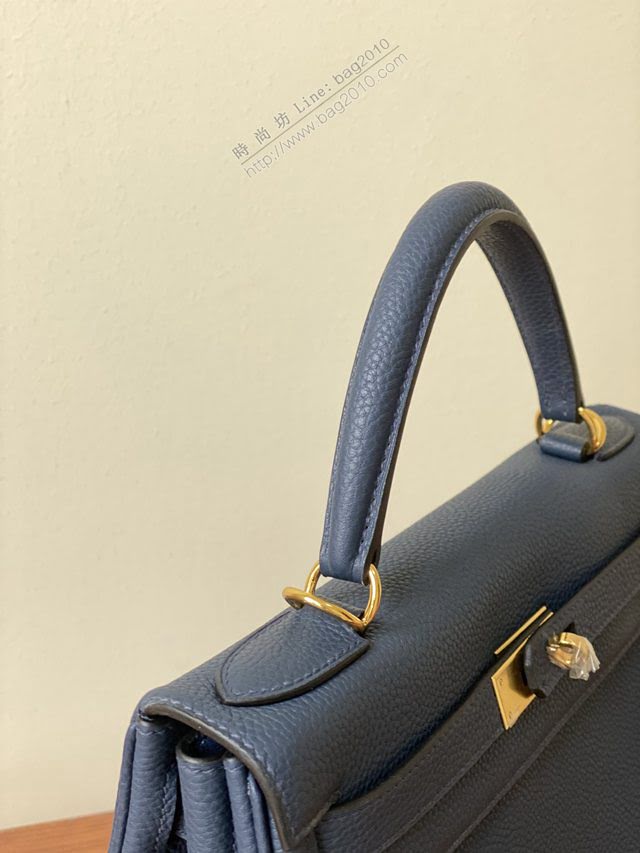 Hermes女包 愛馬仕kelly包 togo皮 蠟線手工縫製 Hermes經典款凱莉手提包  am1943